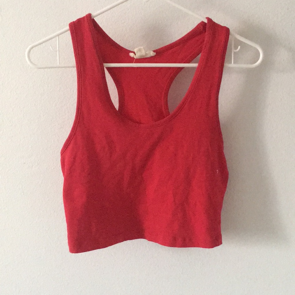 Red tank top